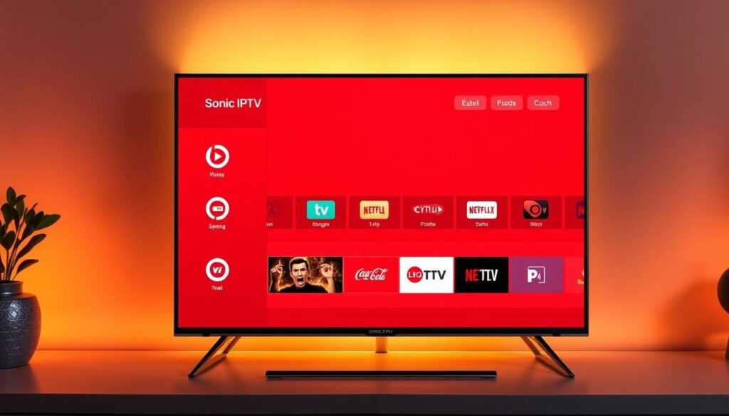 Sonic IPTV interface